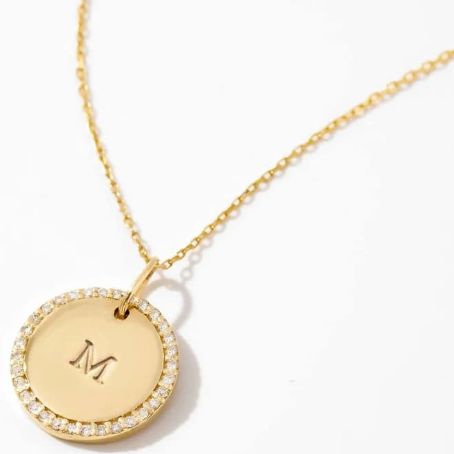 Disc Pendant Necklace Custom Goods