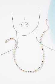 Rainbow Beaded Necklace | Anthropologie
