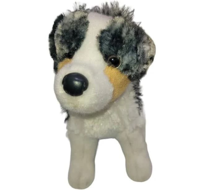 Douglas Toys | Douglas Cuddle Toy Plush Australian Shepherd Dog Puppy 7" Brown Gray White | Color: Brown/Gray/White | Size: Os | Audreyharrrison's