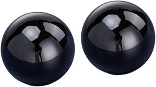 Generic Elegant Perfume Bottle Caps Set - 2 Pack, PP Black