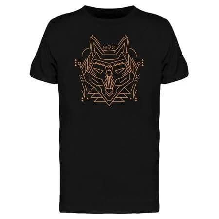 Geometric Wolf Linear Head Tee