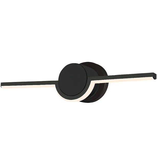 Justice Design Group Semicirculo 16" LED Bath Vanity Light NSH-9081-MBLK