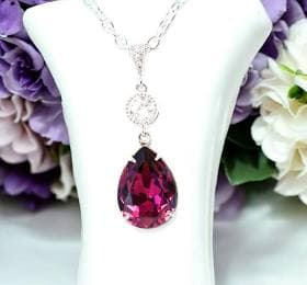 Amethyst Crystal Pendant Necklace