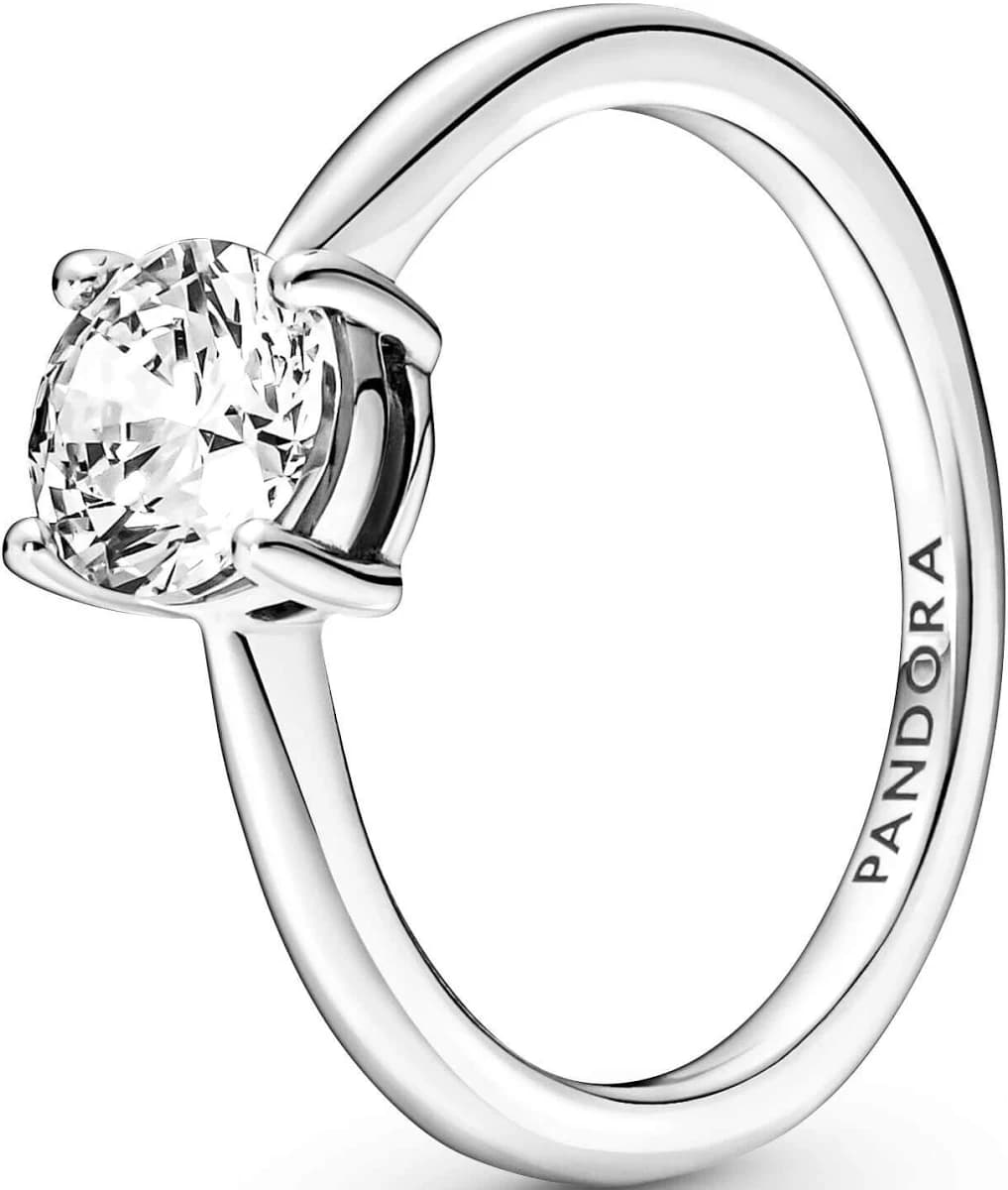 925 Silver Cubic Zirconia Solitaire Ring