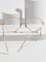 Star Decor Geometric Frame Eyeglasses | SHEIN