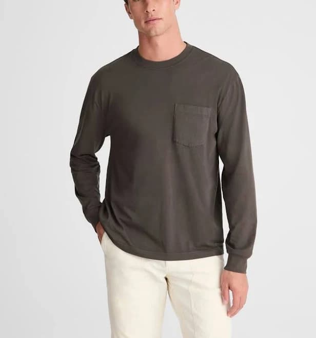 Madewell Men's Long-Sleeve Vintage Pocket Tee