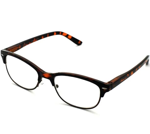 Eyelids Oval Tortoiseshell Unisex Metro Tortoiseshell Frame Reading Glasses 48mm retro style