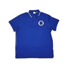 Burberry Burberry Blue Logo Print Short Sleeve Polo Shirt | Grailed
