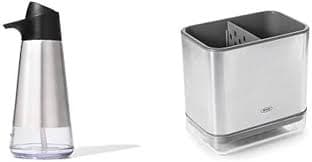 Amazon.com: OXO Good Grips Stainless Steel Easy Press Soap Dispenser and Sinkware Caddy : Home & Kitchen