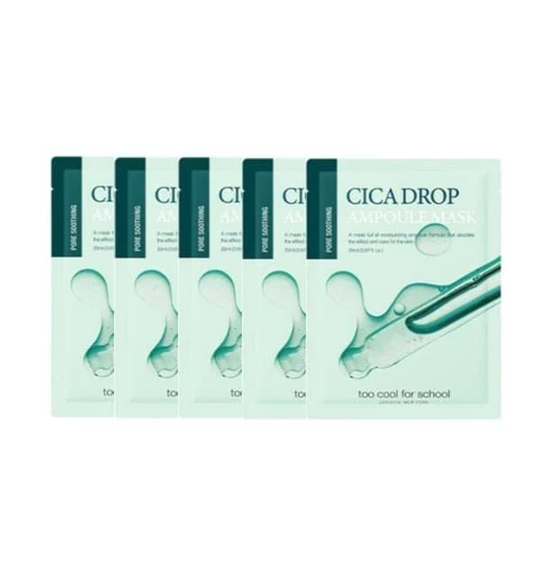 too cool for school Drop Ampoule Mask Sheet Bundle Set - 3 Types Cica Drop