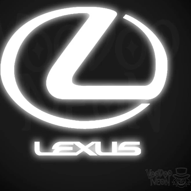 Lexus Neon Sign - FREE Shipping - Voodoo Neon White / 29.5" x 28" (Width & Height :: 75cm x 71cm)