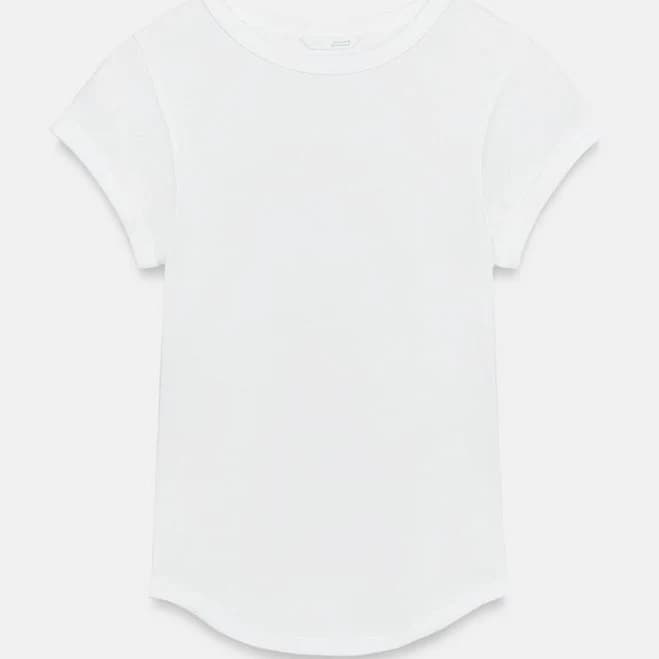 Zara Ribbed Short Sleeve T-Shirt