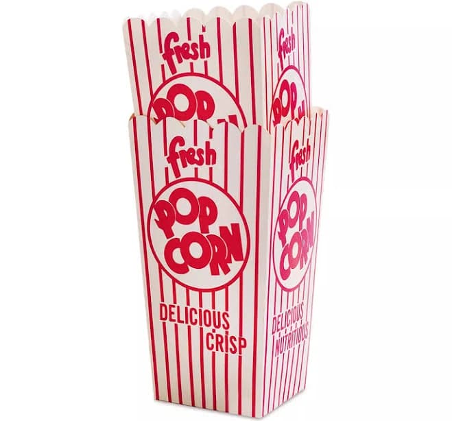 Sur La Table Retro Red Paper Popcorn Box