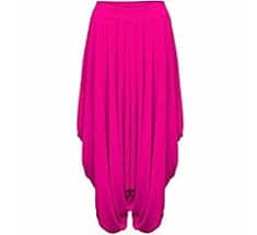 StyleWear Ladies Gathered Draped Baggy Harem Pants Womens Lagenlook Alibaba Trousers Yoga Leggings, Teal, 8-10 : Amazon.ie