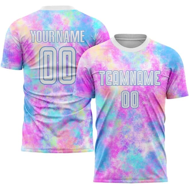 Custom Tie Dye Sublimation Soccer Jersey
