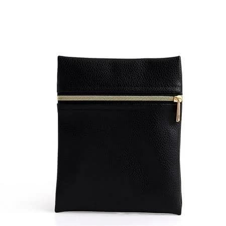 PandaHall Rectangle PU Leather Jewelry Gift Zipper Bags
