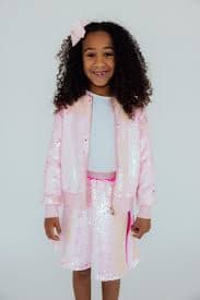 Diva Pink Flip Sequin Twirl Skort from Mila & Rose at Sophia's Style – SophiasStyle.com