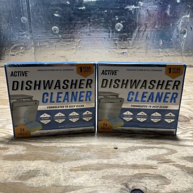 Active Dishwasher Cleaner 24 Tablet Pack - Lot Of 2