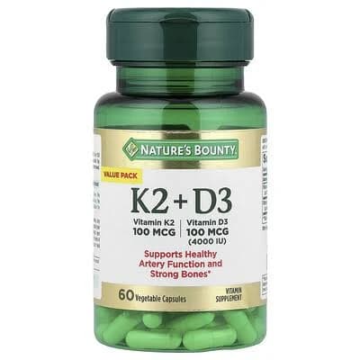 Nature's Bounty Vitamin K2 + D3