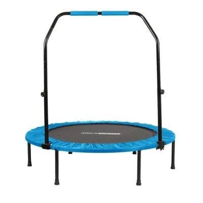 HolaHatha 40" Mini Trampoline Fitness Rebounder with Adjustable Handle
