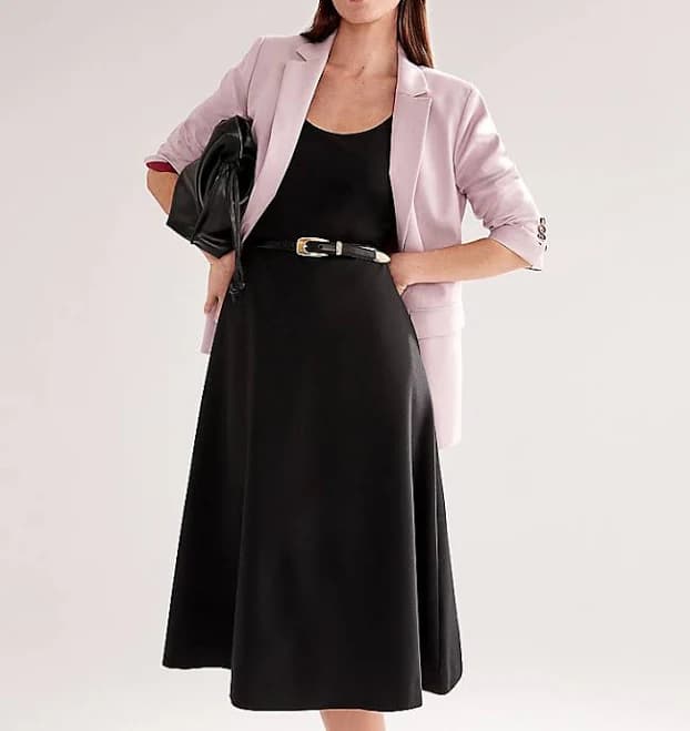 Ann Taylor Women's Ponte Sleeveless Midi Dress