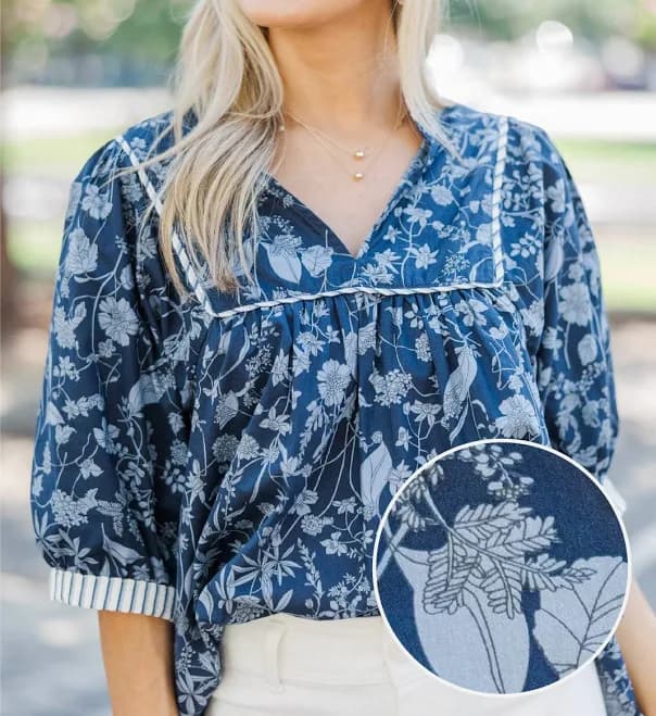 Always Count On You Toile Blouse