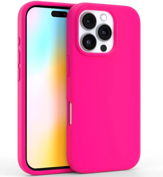 Neon Pink Silicone iPhone Case iPhone MagSafe