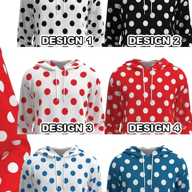 Retro Millennial Polka Dot Hoodie