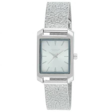 London Fog Warwick Square Alloy Mesh Watch