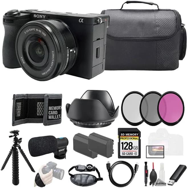 Sony A6700 16-50mm Lens with Mic and 128GB Lens