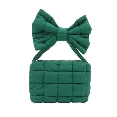Pleated Bow Handbag