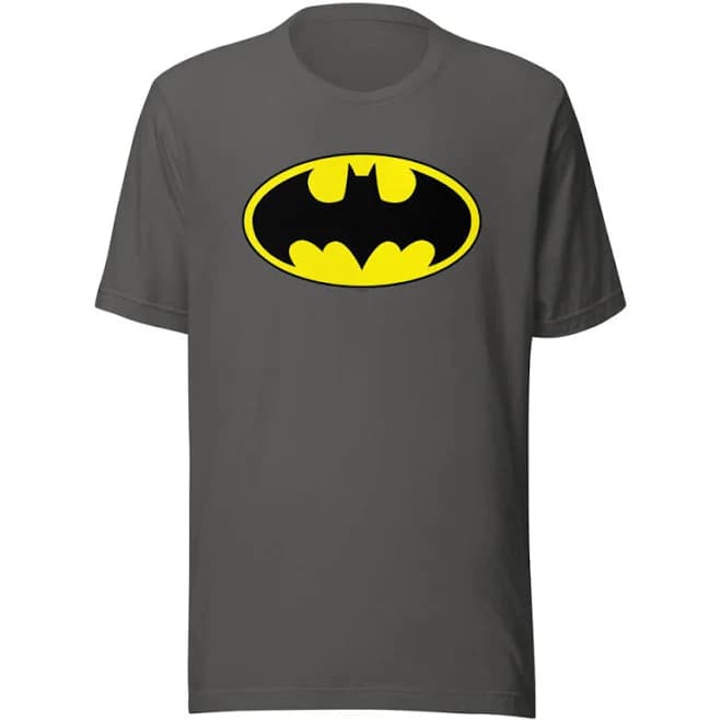 Batman Logo T-Shirt Asphalt Gray T-Shirt / XXXL