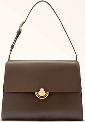Furla Domus Medium Leather Shoulder Bag