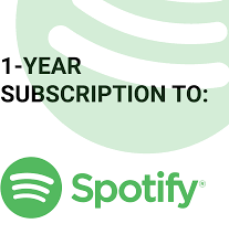 1-Year Subscription to Spotify