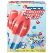 Bomb Pop Original Sugar Free Ice Pops