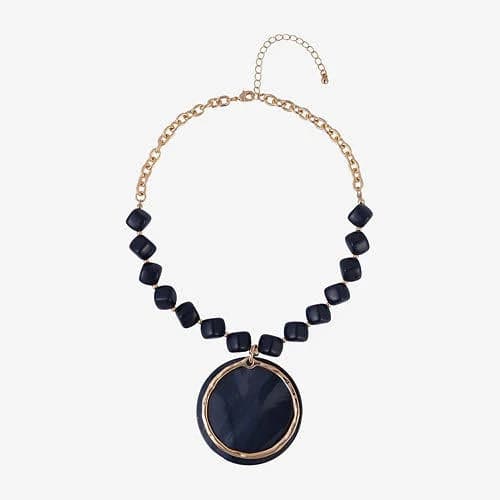 Mixit Women's Circle Pendant Necklace