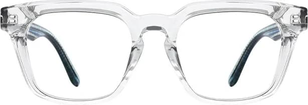 Fytoo Square Transparent Acetate Full Rim Eyeglasses