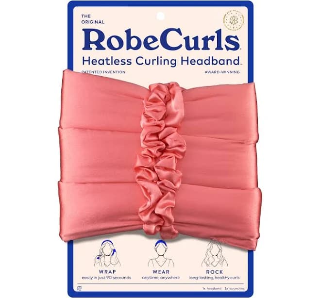 Robecurls Heatless Hair Curler Set Satin Curling Headband for Natural No-heat Curls