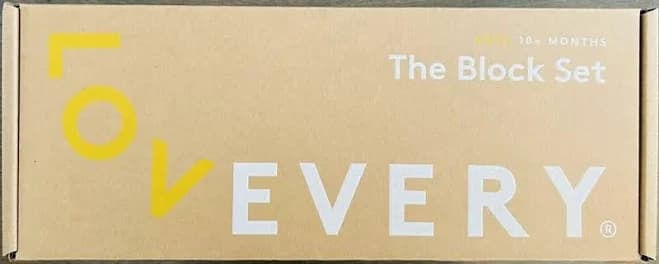 LOVEVERY The Block Set Ages 18+ Months Builds Problem Solving Skills Wood