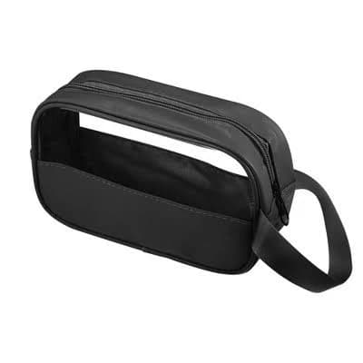 Unique Bargains Large Travel Zipper Clear Portable Makeup Organizer Bag