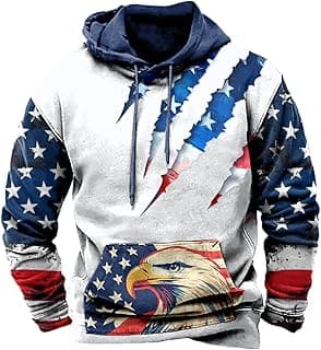 Hoodie for Men Western Cowboy Graphic Sweatshirts Country Cool Pullover Big and Tall Casual Hoodie With Pocket