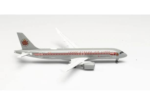 Herpa Air Canada Airbus A220-300 1/200 Scale Model Plane