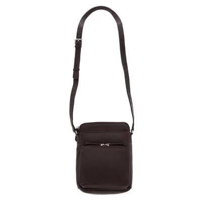 CTM Women's Leather Small Crossbody Oganizer