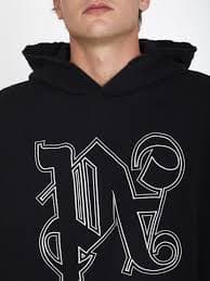 PALM ANGELS - Monogram hoodie | Leam Roma - Luxury Shopping Online