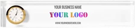Custom Logo Name Website Promotional Personalized Desk Name Plate