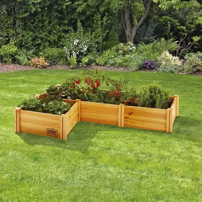 Expert Gardener Wood Garden Bed