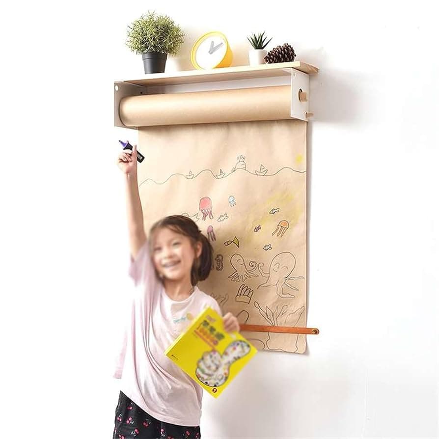 Amazon.com : Kraft Paper Roll 18 26 Inch Wide Dispenser, Easel Paper Roll Holder with Top Shelf for Do List Board Kitchen Decorations Rustic Message Board, Ideal for Home/Craft Room/Art Room (Size :