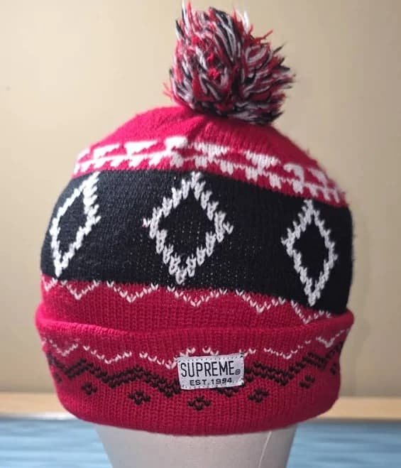 Fair Isle Supreme Knit Pom Beanie