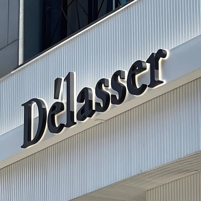 Storefront Sign, Backlit Business Sign, 3D Letter Sign, Salon Sign, Fabricated Channel Letters, Large Metal Letters, Business Logo Sign