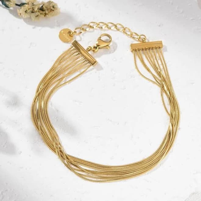 Adjustable Wide Chain Bracelet
